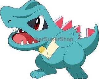 Choose Size   TOTODILE Pokemon Decal Removable WALL STICKER Home Decor