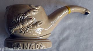 Canada Lobster Pipe Souvenir Collectible Ashtray Made In Japan