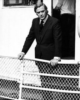  Caine as Jack Carter in Get Carter 24X30 Poster stands on board boat