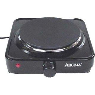 Aroma AHP 303 Single Hot Plate Black non skid feet Portable NEW