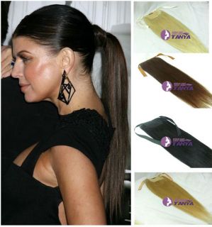 human hair ponytail extensions in Womens Hair Extensions