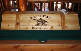 New Custom Budweiser Pool Table Poker Billiards Light 52 with your 