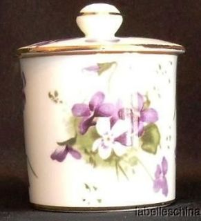 Hammersley Victorian Violets Jam / Preserve Pot with Lid