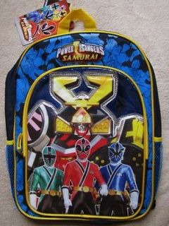 POWER RANGERS Samurai 16 Blue Backpack School Book Bag
