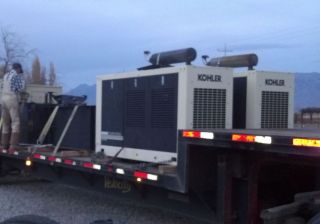 60 kw 1800rpm kohler 1 ph generator sound enclosure 200 gal 200 hr 
