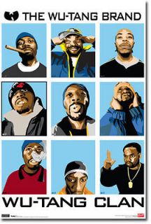 WU TANG CLAN ANIMATED POSTER   22 x 34 SHRINK WRAPPED   RAP HIP HOP 
