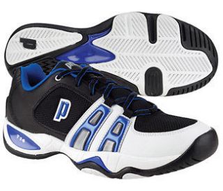 Prince T14 Mens Tennis Shoes   Black/White/Royal Blue *Authorized 