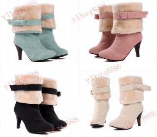 2012 winter Korean female fashion high heeled boots thick crust of 