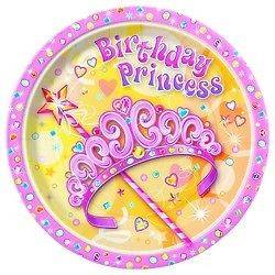 Pretty Princess Birthday Party Supplies Set for 16 ~ Invites, Plates 