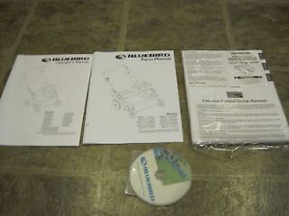 Bluebird Power Rake Dethatcher Seeder Complete Manual Set **Very Nice 