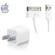 Original Apple iPhone 3G / 3GS / 4 / 4S USB Power Adapter + Dock Cable 
