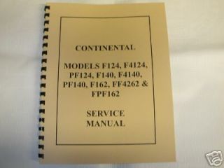 Continental F124 F140 F162 Others Service Manual