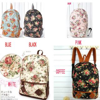 floral canvas backpack in Backpacks & Bookbags
