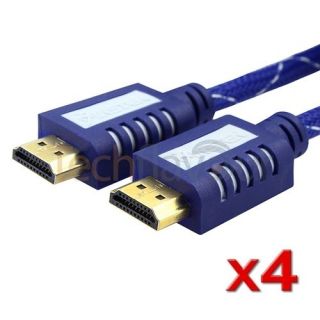 4x 25 foot Premium HDMI Cable for 1080p HD HDTV PS3