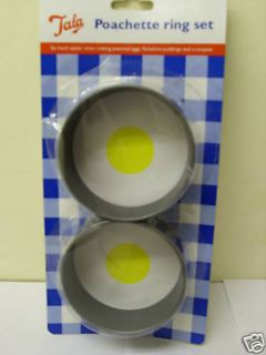 Tala Metal Poachette Egg Crumpet Pudding Ring x2