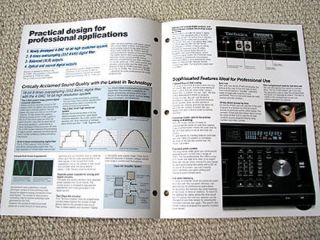 Technics SL P1300 professional CD player brochure