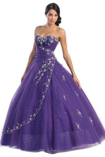   Dress Pegeant Gown Quinceanera Ballgown Strapless Corset Embellished