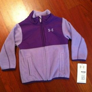 Nwt Under Armour Girls Purple Fleece Size 24 Months 2T