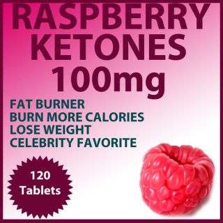 RASPBERRY KETONES 100mg  Weight Loss Fat Burn Diet 120 Tablets 