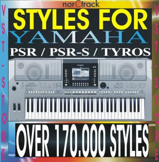 YAMAHA STYLES PSR s550 s550b s700 s710 s900 s910 Tyros1 Tyros2 Tyros3 