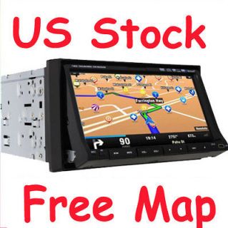 Din 7 Inch HD Digital Car CD DVD Player GPS Ipod TV PIP USA Stock