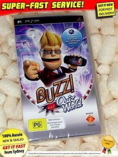 NEW Buzz Quiz World for Sony PSP party games cheap childrens kids 