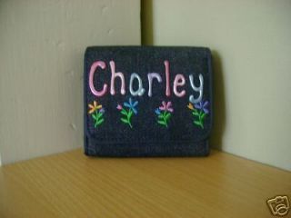 Personalised Named Denim Purse Selected Names +++ R to S +++