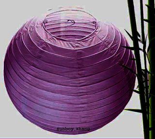 Chinese Paper Lanterns lamp WEDDING XMAS DECORATIONS 8 Purple