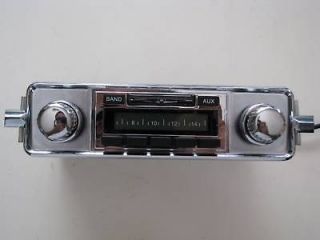 Vintage Look NEW Stereo Radio AM FM w/ AUX for iPod/iPhone/ VW Bug 