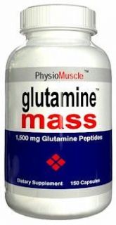 Glutamine Mass 10x More Potent Build Lean Muscle 500mg per Capsules L 