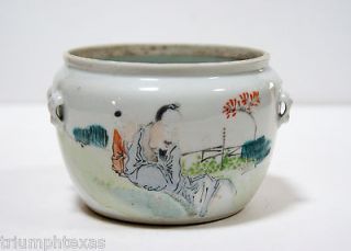 Antique Chinese Porcelain Qingjiang Rice Pot Bowl