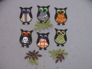 Stampin Up Halloween 6 OWL & 6 Branch Punches Set of 6
