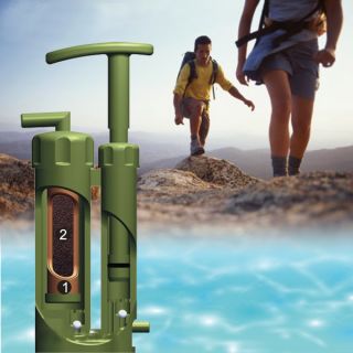   Army Soldier Emergency Cartridge Water Filter Purifier For Hiking