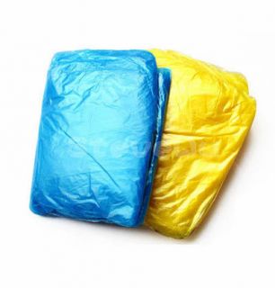 One Size for All Disposable Plastic Raincoat for Tourist Travel 
