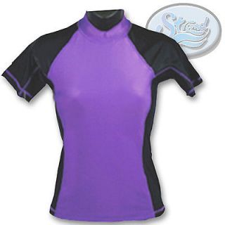  Purple Rash Guard Ladies Womens New by Strand SPF 50 Swimwear Shirt