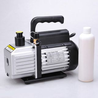   Rotary Vane Deep Vacuum Pump 1/4HP Refrigerant HVAC Air AC R134a R410a