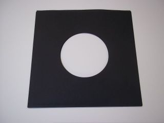 7inch Record   PAPER SLEEVES   BLACK   7 45 45rpm inner outer vinyl 