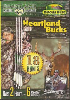 Heartland Bucks ~ Deer Hunting DVD ~ 18 Hunts Woodswise