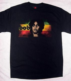 Bob Marley Reggae Flag black t shirt Medium and Large Zion Rootswear