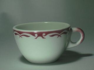 JACKSON CHINA coffee CUP RED design trim EXC