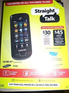 New in Box Samsung T528G Cell Phone Touch Screen Wi Fi Prepaid 