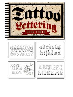 Tattoo Supplies reference book names flash Lettering Script Volume 3 