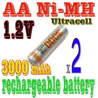 AA 3000mAh 1.2V NiMH Rechargeable Battery Ultracell