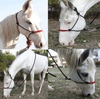 YESRD Rope Bitless Bridle with Reins