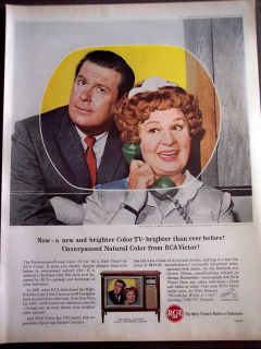 1964 RCA Victor New Vista TVs Shirley Booth vintage ad
