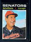 1971 Topps TED WILLIAMS #380 Senators Red Sox HOF EX+