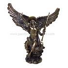   Severing Head of Dragon Archangel Statue Lucifer Defeat Figurine