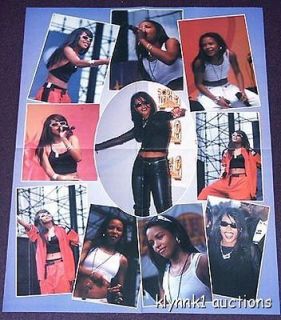 Rare Aaliyah Centerfold Poster 67A / Tupac