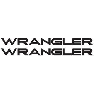 WR 01) TWO WRANGLER JEEP REPLACEMENT CAR WINDOW VINYL DECALS STICKERS