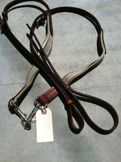 SIDE REINS   leather with elastic   adjustable  NEW